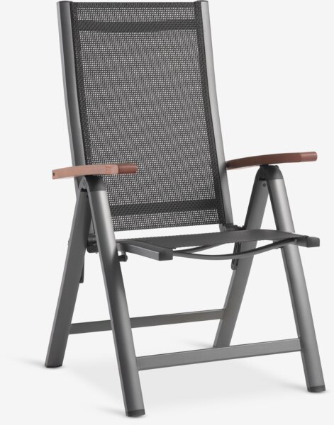 SIRDAL L211 bord hardtre + 4 SIRDAL stol grå