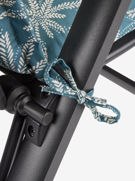 Hagepute regulerbar stol BARMOSE petroleum blå