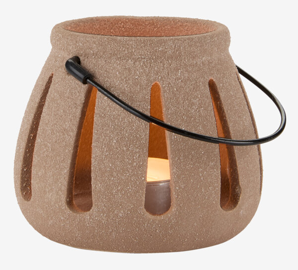 Lanterne KNOTT Ø10xH9cm assorteret