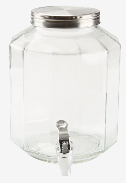 Банка з краном VANN 4,25л прозоре скло