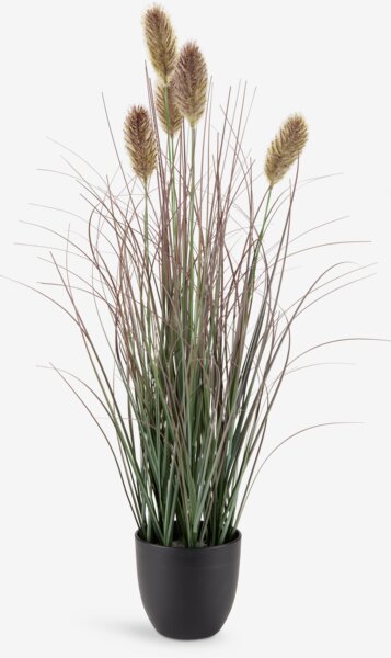 Kunstig plante EDERFUGL H80 grøn græs