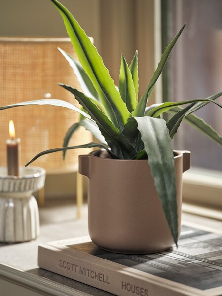 Maceta ROBIN Ø13xA13cm arena oscuro