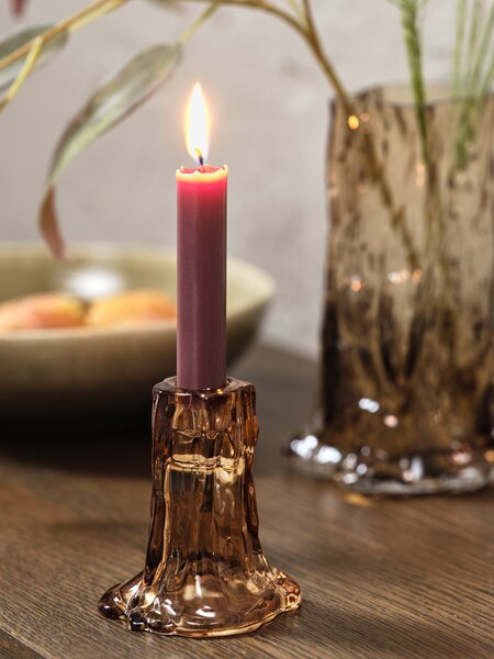 Kaars HOLME H20cm paars 4 stuks