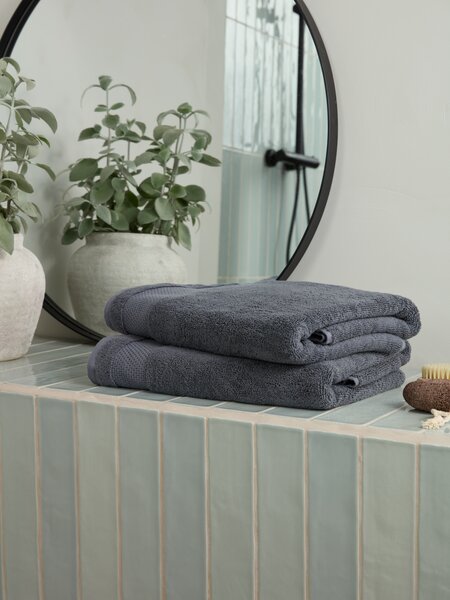 Telo da bagno NORA 100x150 cm blu scuro