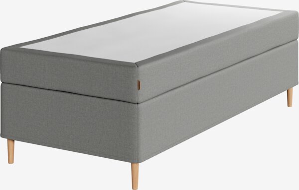 Kontinentalsäng 90x200 cm REIPA Grå-23 Fast