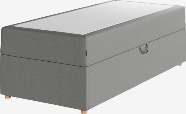 Sommiker tapissier 90x200cm TYSLA STORAGE Gris-23 Ferme