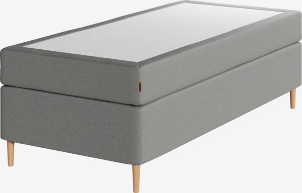 Kontinentalsäng 90x200cm SOKNA grå-23 medium