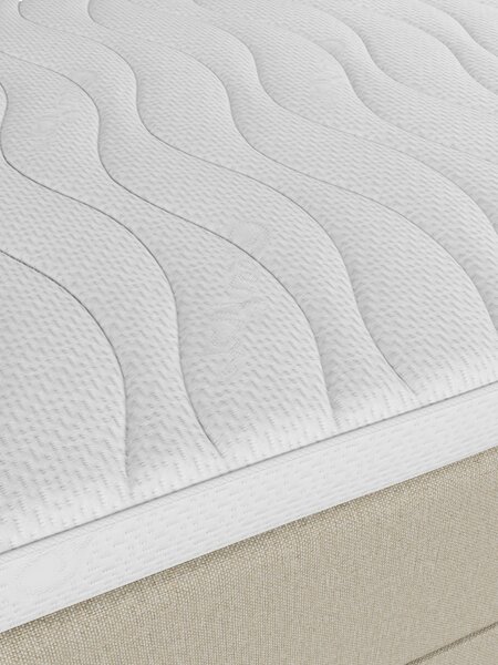 Elevationsseng 180x200cm KUPELVA + TOSEN sand-91 Medium