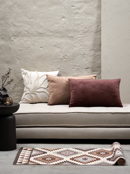 Pyntepudebetræk ERTEVIKKE 40x60 lysebrun