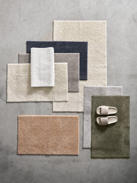 Bath mat KARLSTAD 70x120 olive green KRONBORG