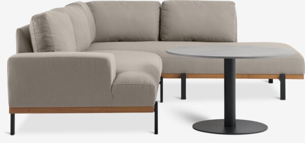 Loungesæt HELAGS + ELLEKILDE 5 pers. taupe sort