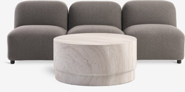 Loungesæt STORLIEN + TANE 3 pers. mørk sand