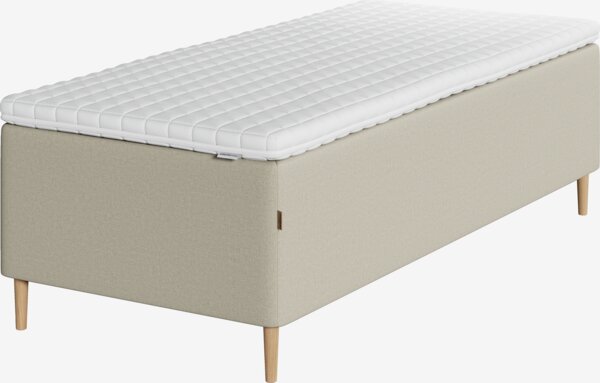 Kontinentalsäng 90x200 cm IVALO + MURU Sand-91 Mjuk
