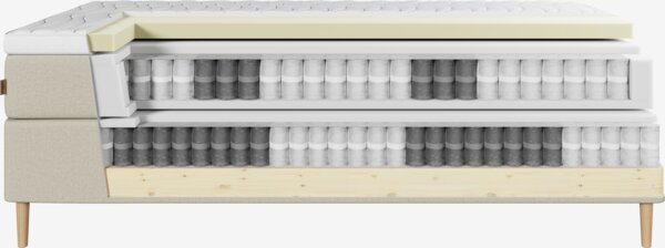 Kontinentalseng 90x200 HEMLA + TOSEN sand-91 Myk