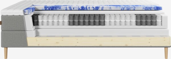 Boxspring 120x200 NEVLA + EKSO grijs-23 medium