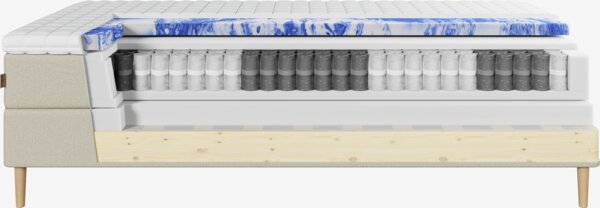 Kontinentalsäng 120x200 cm NEVLA+EKSO Sand-91 Fast