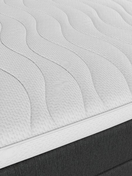 Boxspring 140x200 REIPA + TOSEN grijs-40 hard