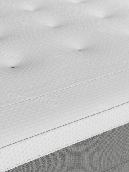Kontinentalsäng 160x200 cm TEVLA + VOLA Grå-23 Mjuk