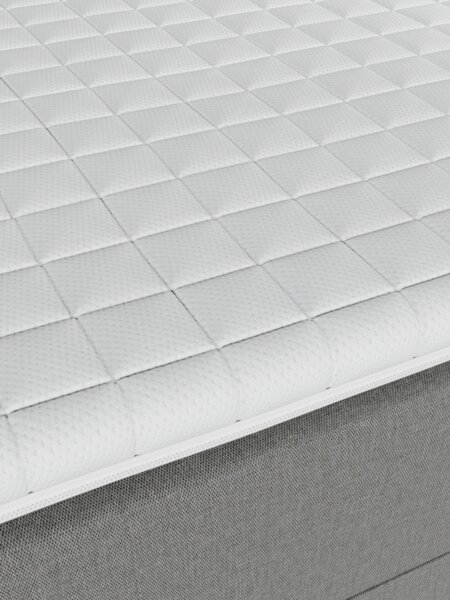Sommier tapissier 90x200 TYSLA + EKSO Gris-23 Ferme