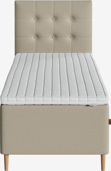 Kontinentalsäng 90x200 cm IVALO + MURU Sand-91 Mjuk