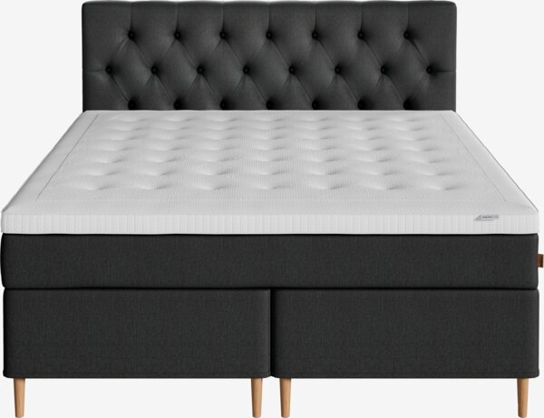 Boxspring 180x210 REIPA + BRYA grijs-40 hard