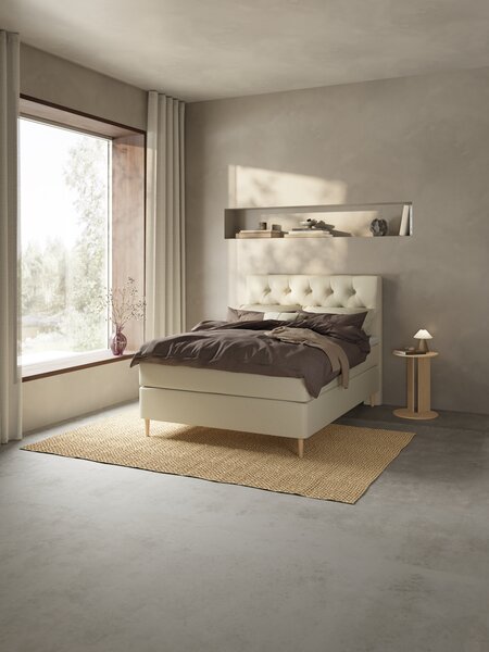 Kontinentalsäng 120x200 cm HEMLA + BRYA Sand-91 Medium