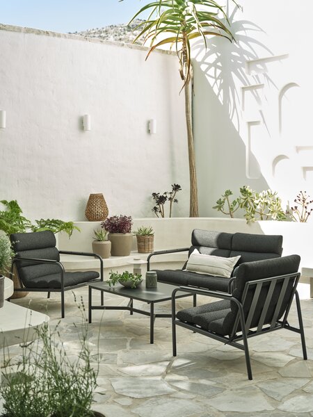 Vrtna garnitura LILLESTROEM za 4 osobe crna