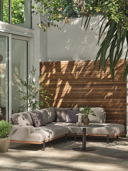 Loungesæt HELAGS + ELLEKILDE 5 pers. taupe sort