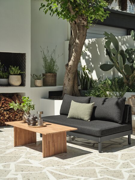 Loungesett LOFSDALEN natur + VOSS 2 seter svart