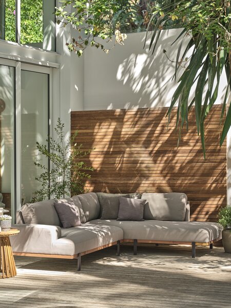 Loungesofa ELLEKILDE 5 pers. all-weather taupe