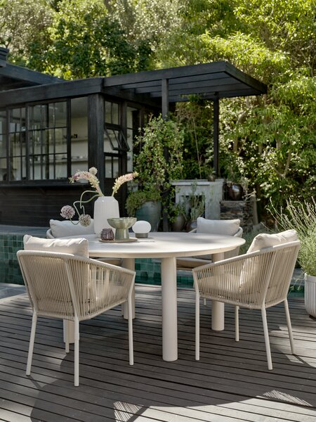 SURNADAL Ø150 Tisch + 4 GILJA beige