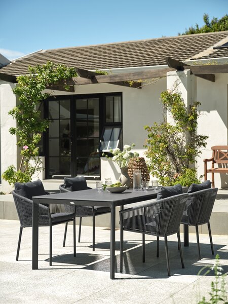 KUMLA L200 table + 4 GILJA chair grey