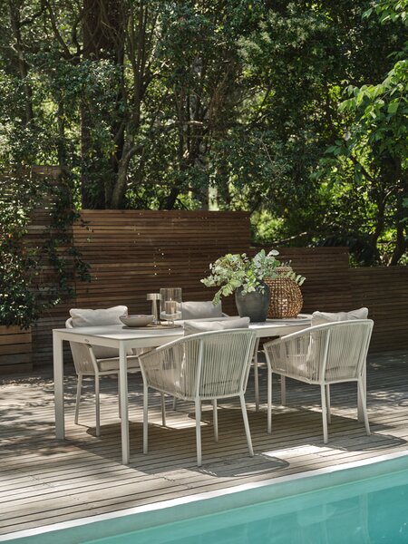 Table de jardin KUMLA l95xL200 beige