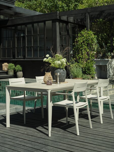Table de jardin KUMLA l95xL200 beige