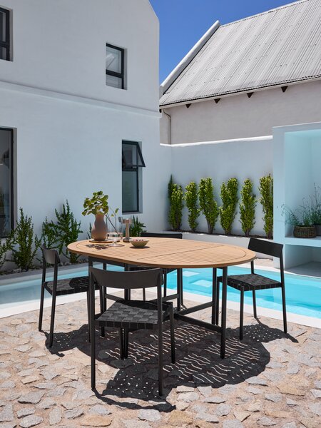 Стілець садовий HAGLEBU чорний