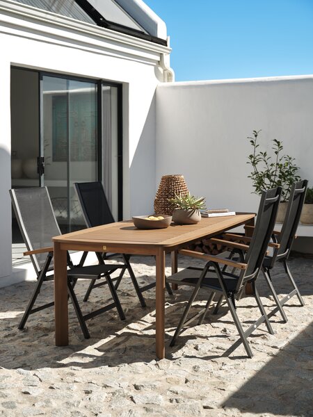 Bahçe masası UVDAL G95xU223 sert ahşap