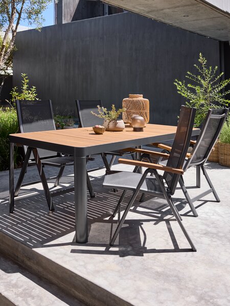 Table de jardin SIRDAL l91xL211 bois dur