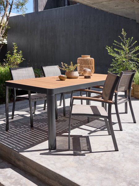 Table de jardin SIRDAL l91xL211 bois dur