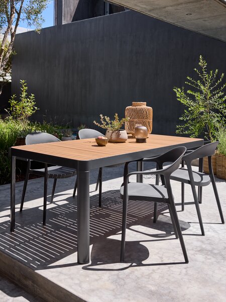 Table de jardin SIRDAL l91xL211 bois dur