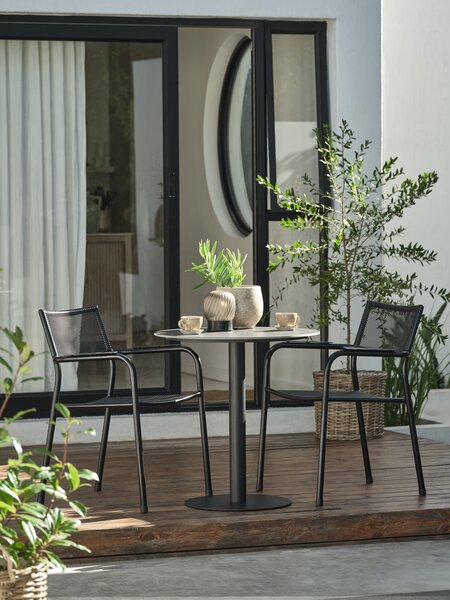 Table bistrot VAMDRUP Ø70 gris foncé