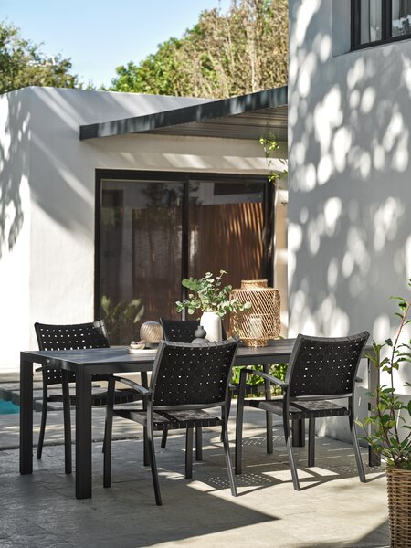 Baštenski sto MADERUP Š90xD205 crna