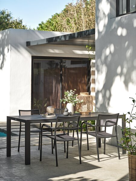 Baštenski sto MADERUP Š90xD205 crna