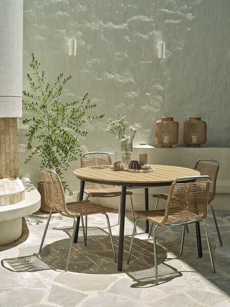 Kerti asztal AKTIVEN ÁTM118xH118/168 cm natúr