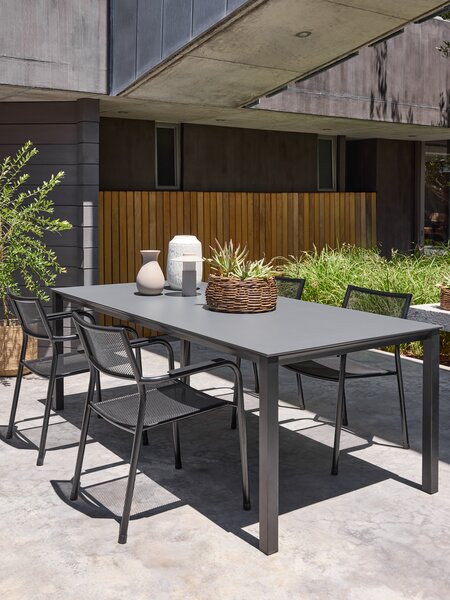 Gartentisch LANGET B95xL207 schwarz