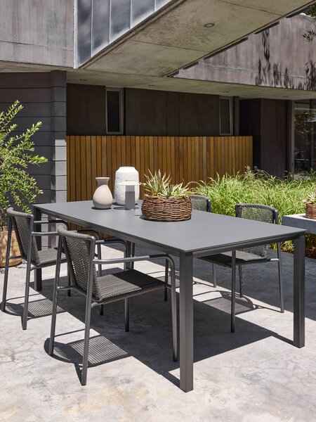 Gartentisch LANGET B95xL207 schwarz