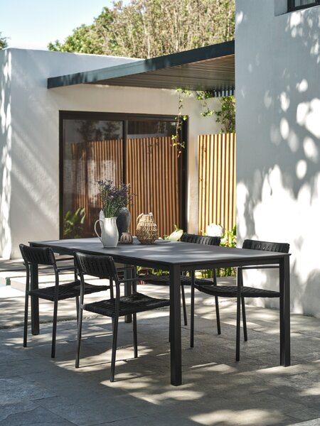 Baštenski sto LANGET Š95xD207 crna