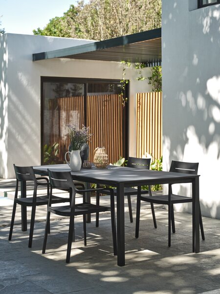 Baštenski sto LANGET Š95xD207 crna