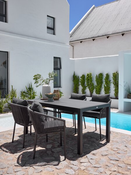 Vrtna miza HAGEN Š92xD160 siva