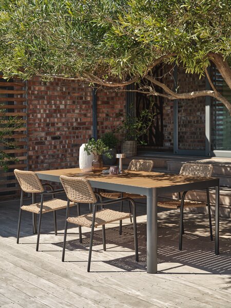 Table de jardin SIRDAL l91xL211 bois dur