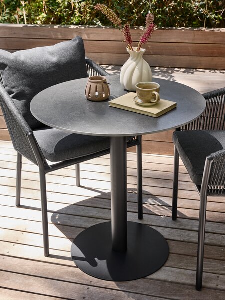 Bistro table VAMDRUP ø70 dark grey
